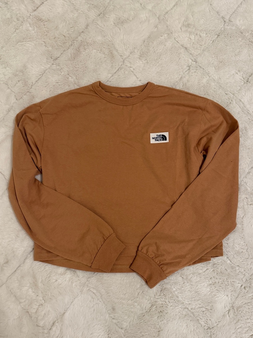 The North Face Women's Brown Long Sleeve Crewneck Tee